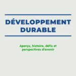 DÉVELOPPEMENT DURABLE : Aperçu, Histoire, Défis et Perspectives d’Avenir